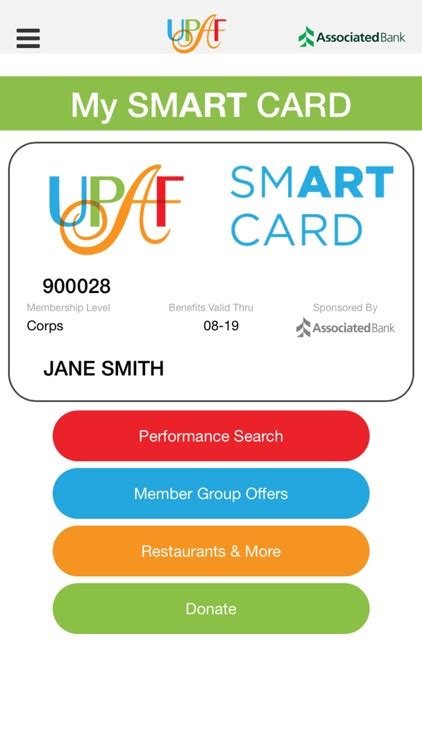 upaf smart card app|upaf performance calendar.